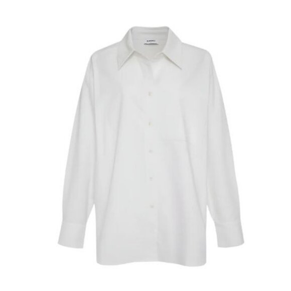 Rumored Womens Ex-Boyfriend Button-Up Shirt White M New Preppy Light Academia - Picture 1 of 5